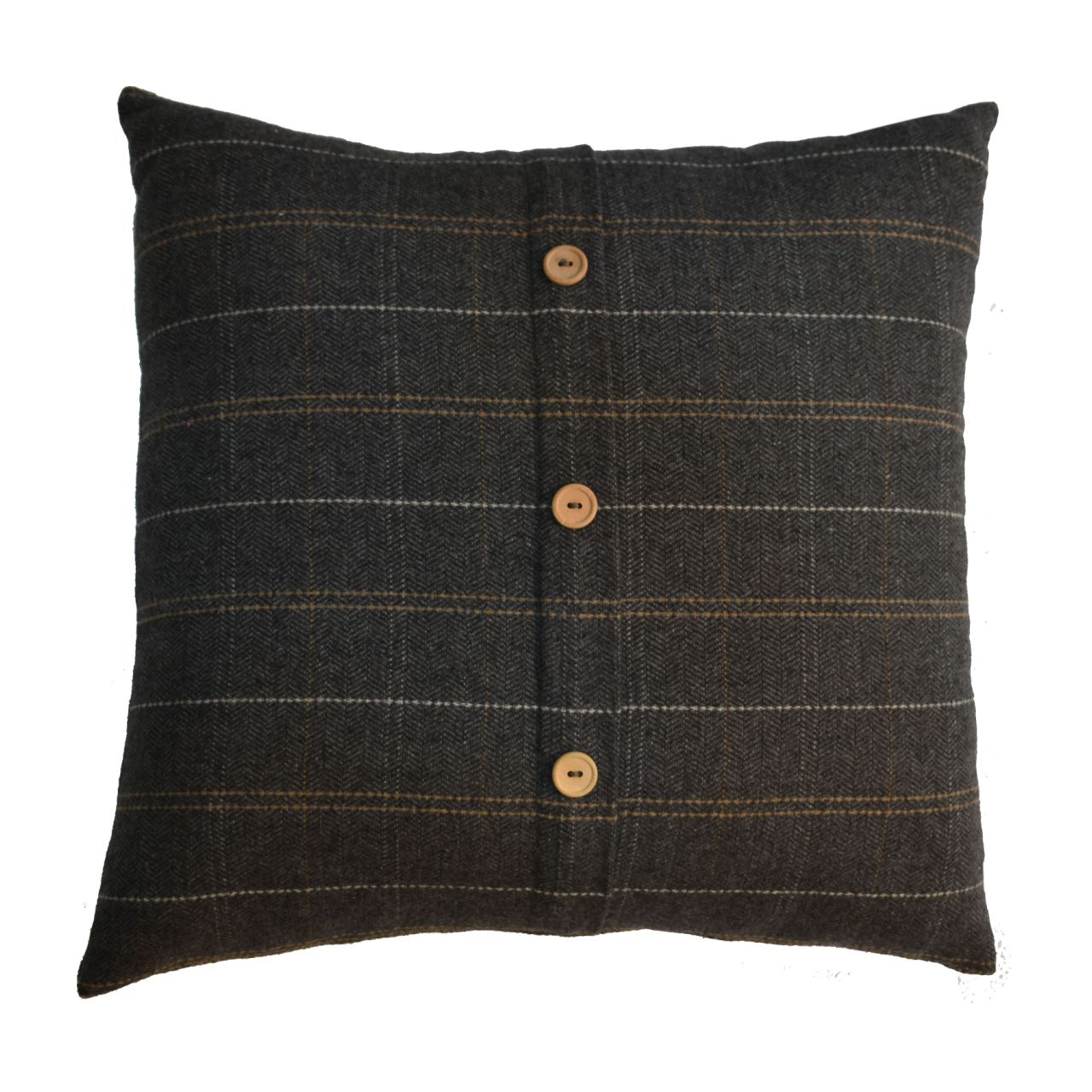 Solid Mango Wood 2 Quinn Pewter Cushions - Image 7