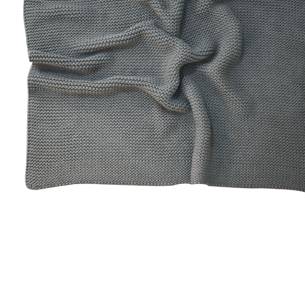 Double Olive Green Knit Throw - Image 6