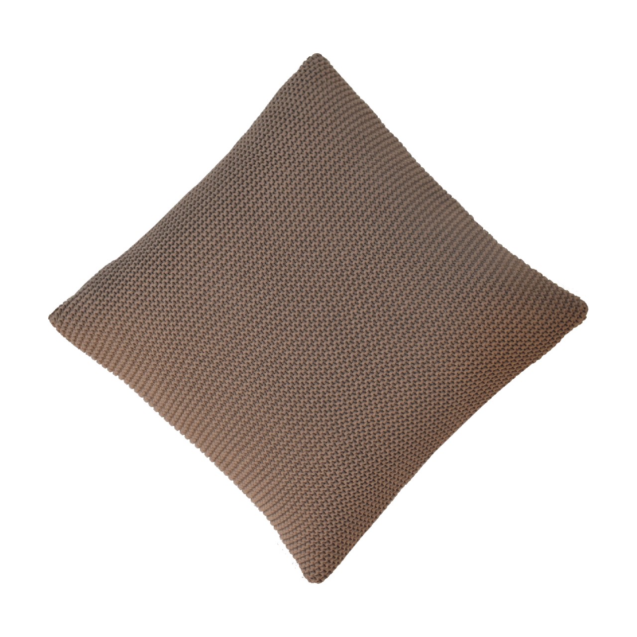 Solid Mango Wood Brown Cotton Cushion Set of 2 - Image 4