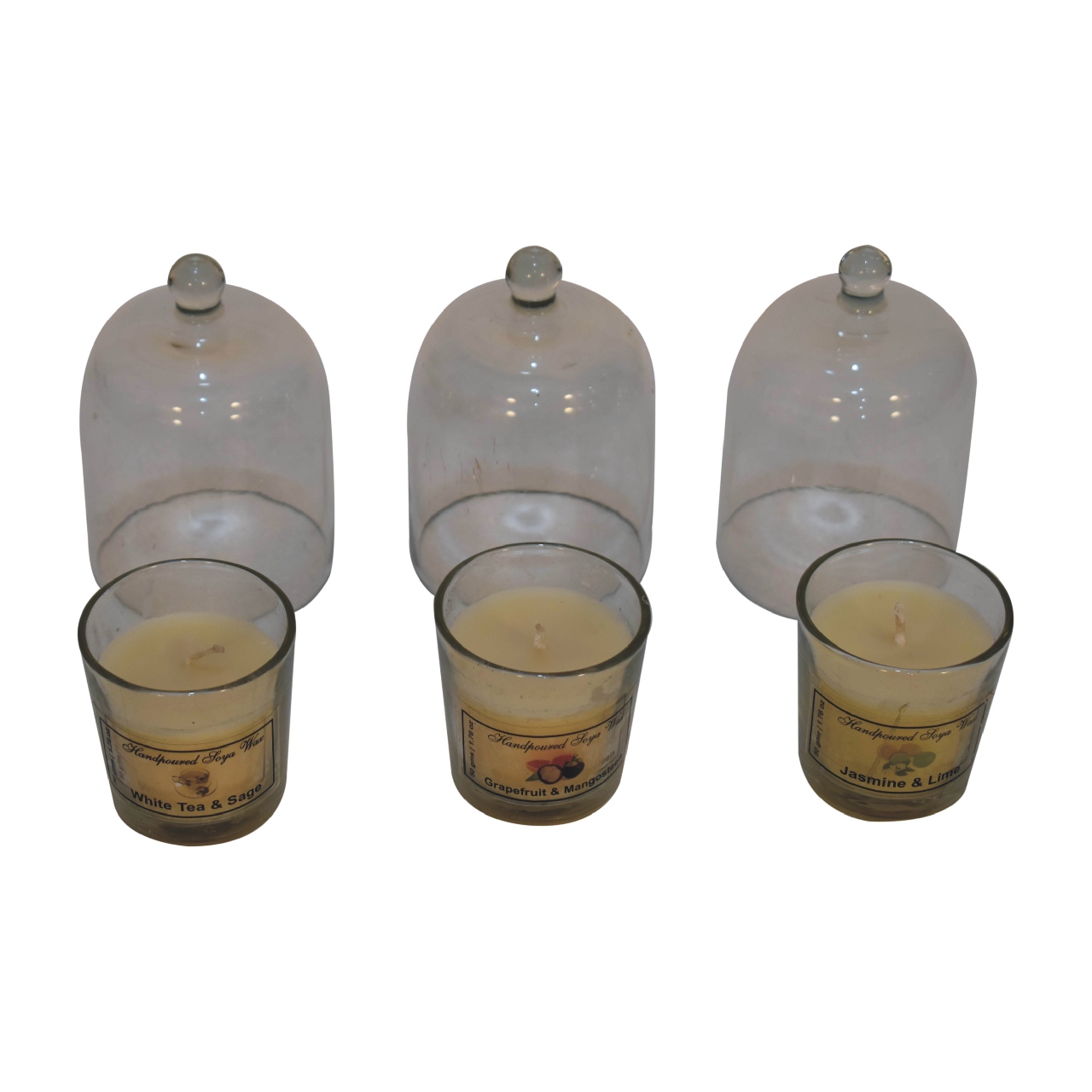 Solid Mango Wood Round Candle Set of 3 (Spring) - Image 2