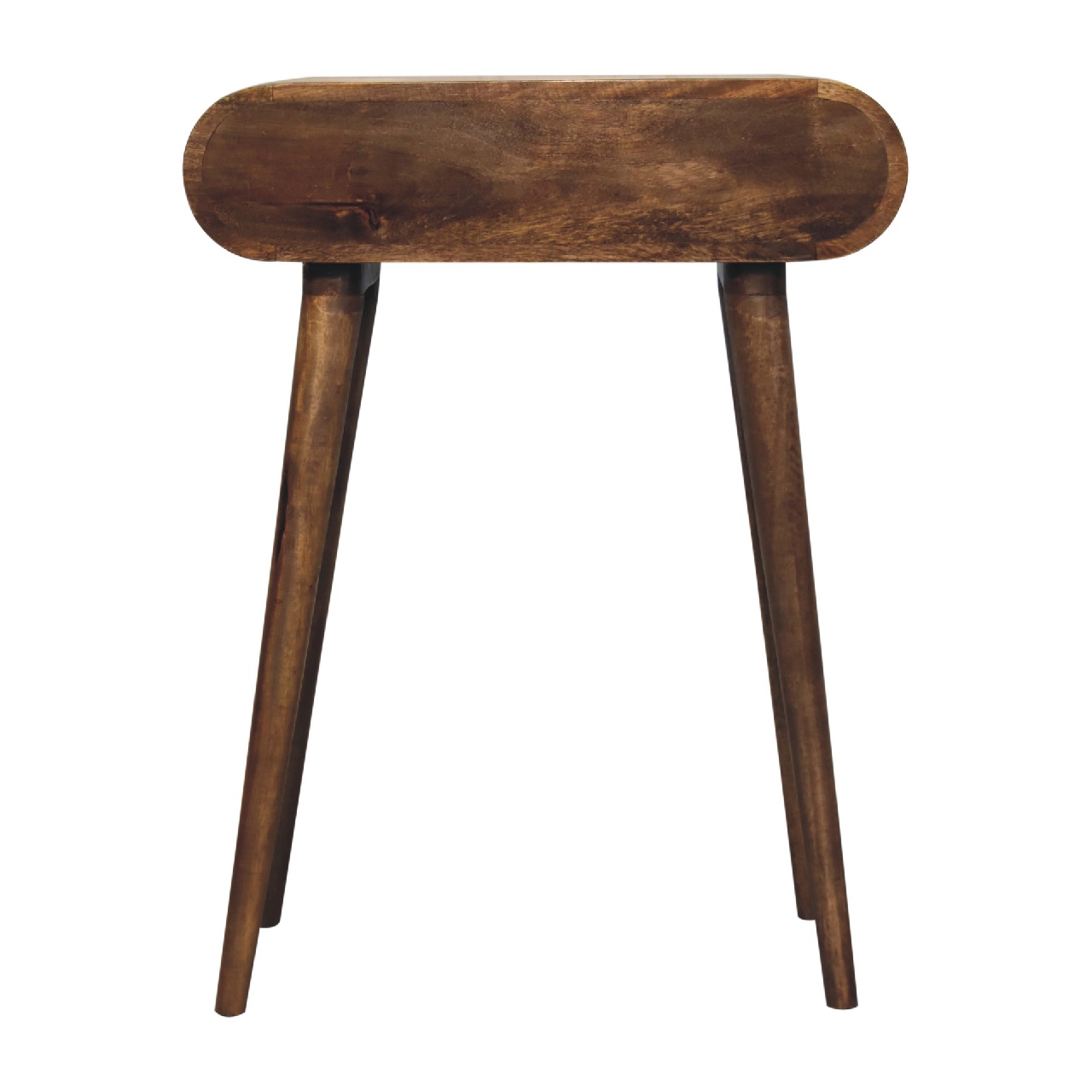 Solid Mango Wood Grey Washed Finished 1 Drawer Mini Console Table - Image 9