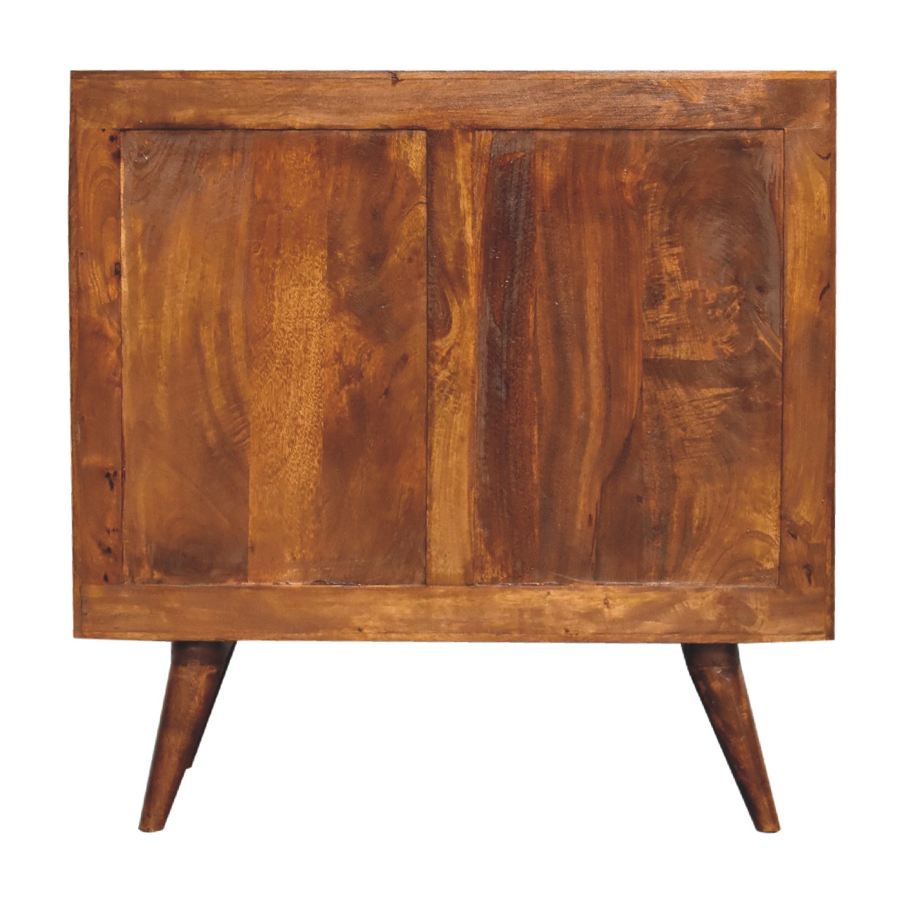 Solid Mango Wood Chestnut Finished Pineapple Patterned 3 Drawer Chest - Image 8