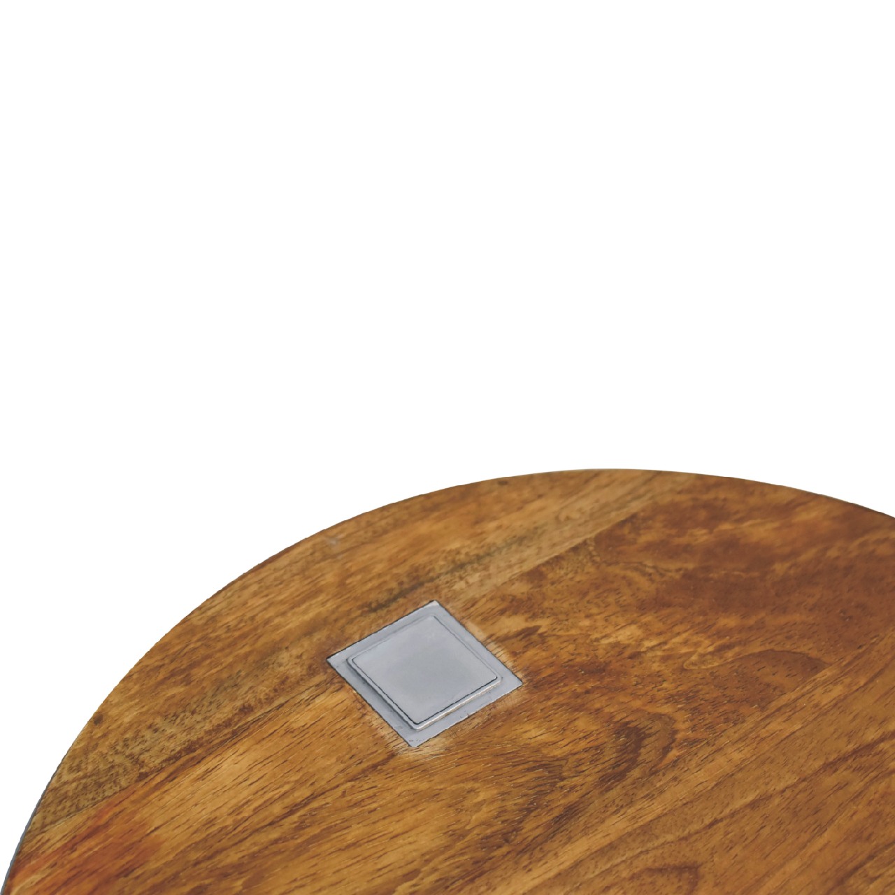Solid Mango Wood Single Chestnut Bedside & Plug In Light - Image 6