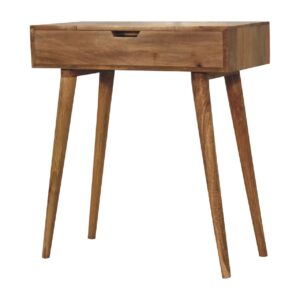 Solid Mango Wood Oak Finished Mini Dressing Table