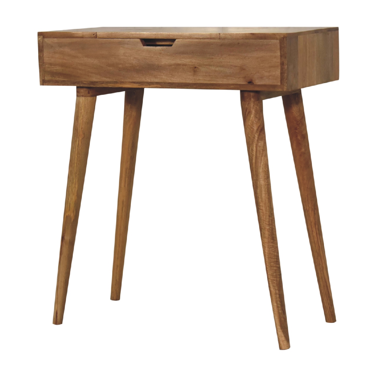 Solid Mango Wood Oak Finished Mini Dressing Table