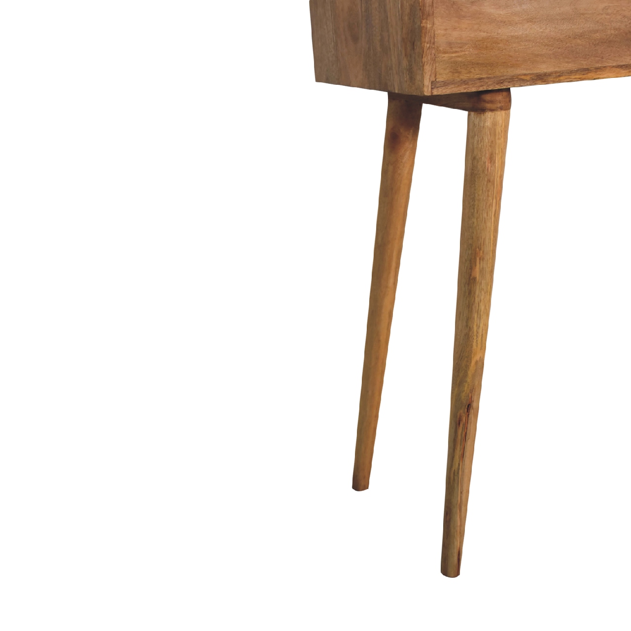 Solid Mango Wood Oak Finished Mini Dressing Table - Image 7