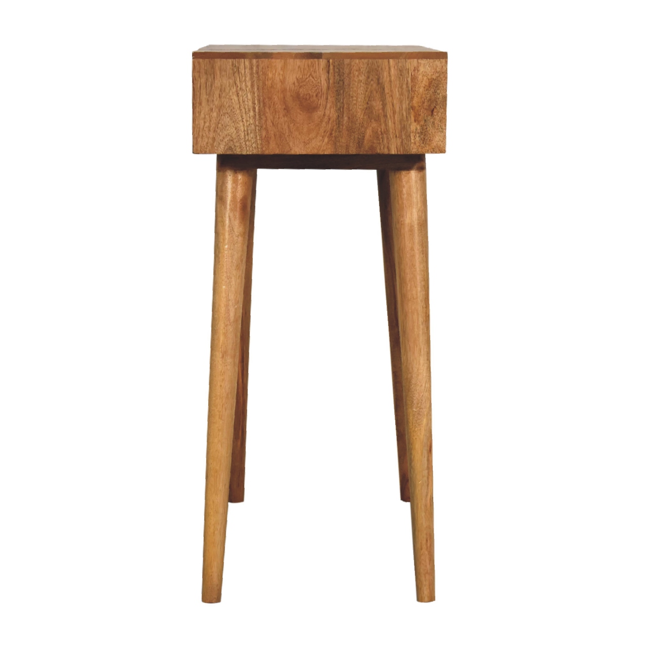 Solid Mango Wood Oak Finished Mini Dressing Table - Image 8