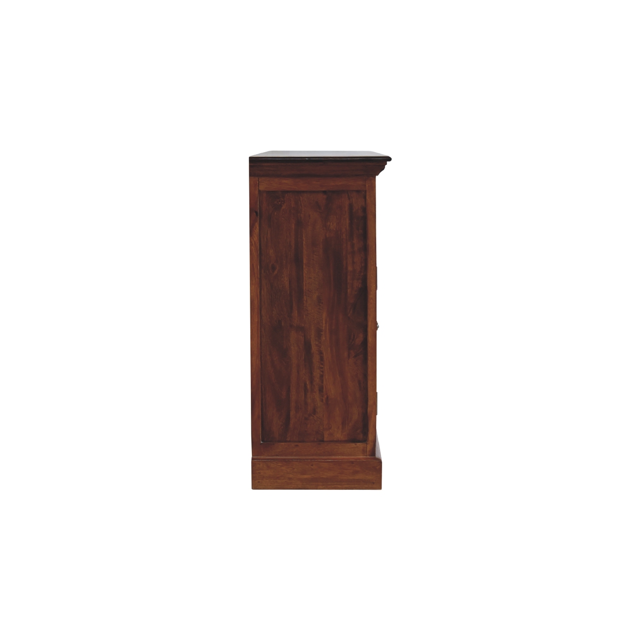 Solid Mango Wood Chestnut Finished 4 Drawer 4 Glass Doors Large Sideboard - Image 9