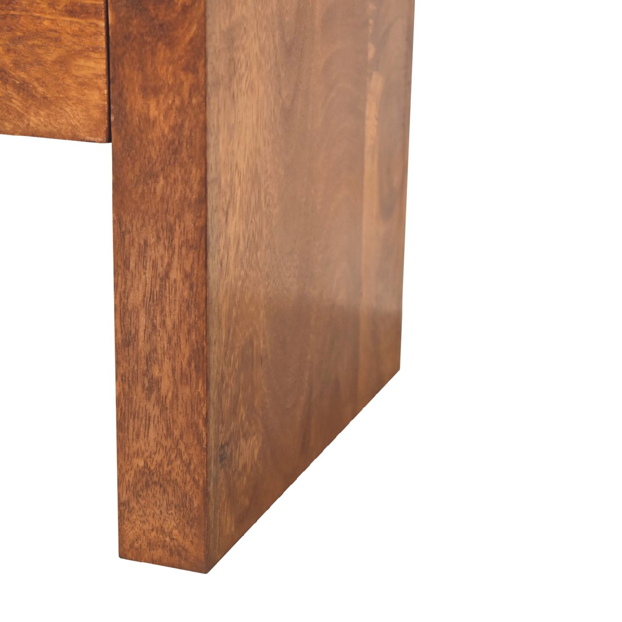 Solid Mango Wood Chestnut Finished 1 Drawer Darcy Bedside - Image 7