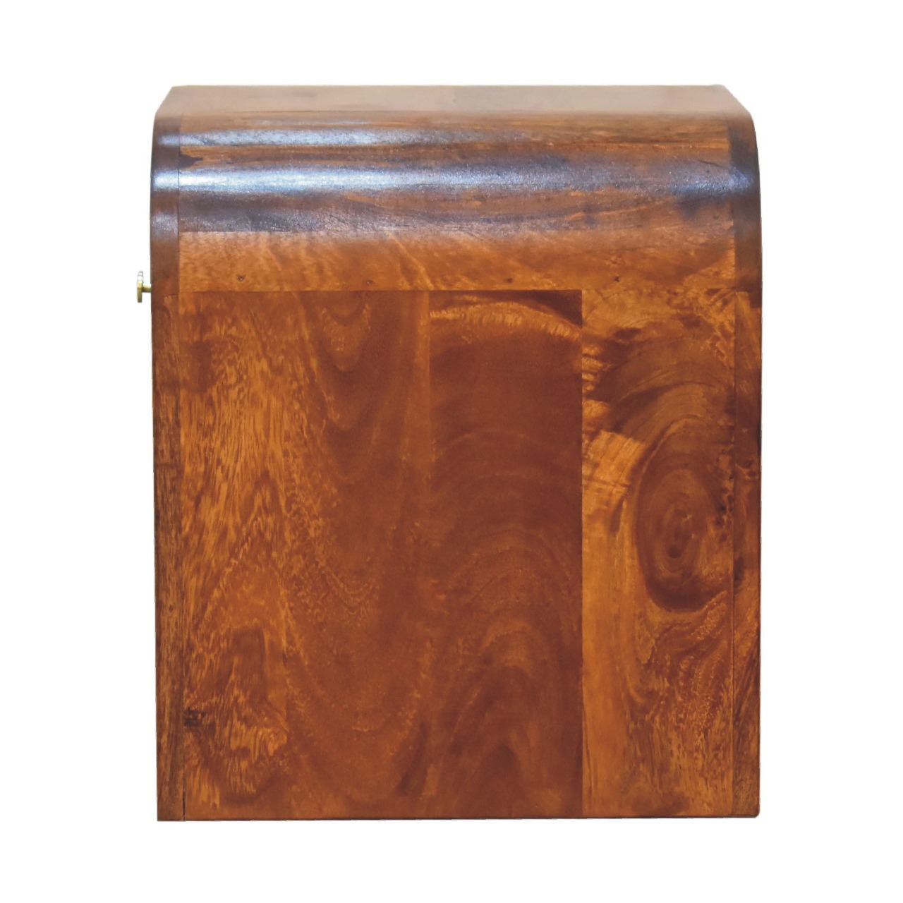 Solid Mango Wood Chestnut Finished 1 Drawer Darcy Bedside - Image 8