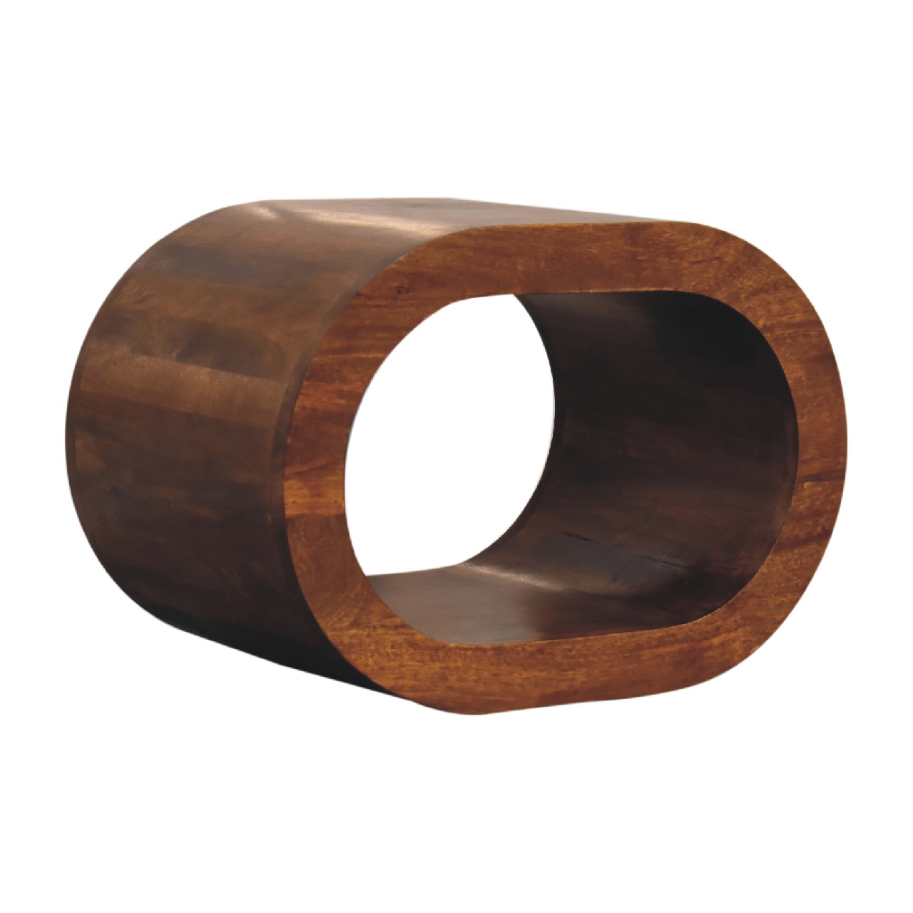 Solid Mango Chestnut Finished Wall Mounted Amaya Bedside - Image 2
