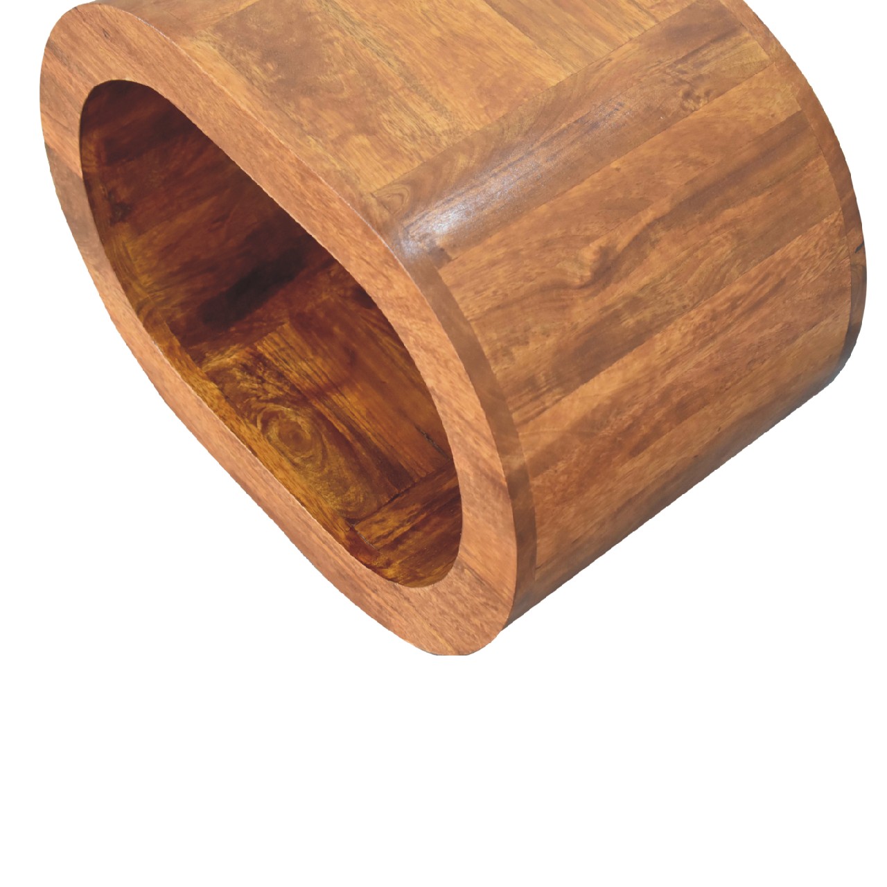 Solid Mango Chestnut Finished Wall Mounted Amaya Bedside - Image 7