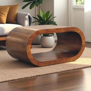 Solid Mango Wood Chestnut Finished Amaya Coffee Table