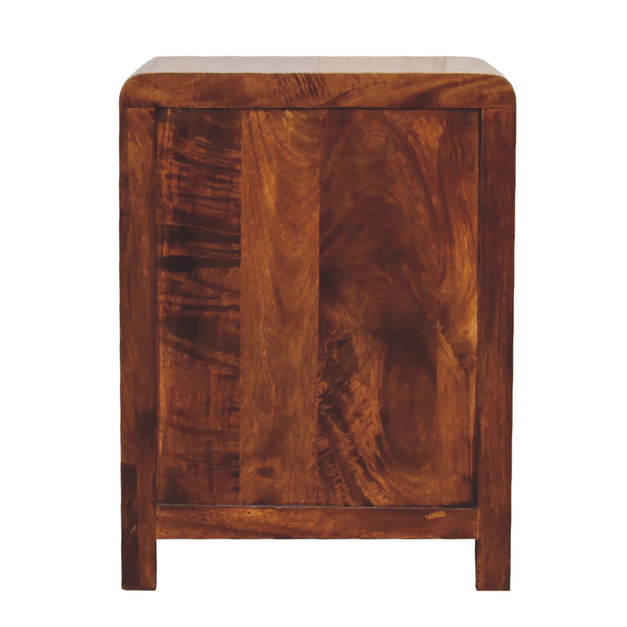 Solid Mango Wood Chestnut Finished 3 Drawer Aspen Bedside - Image 9