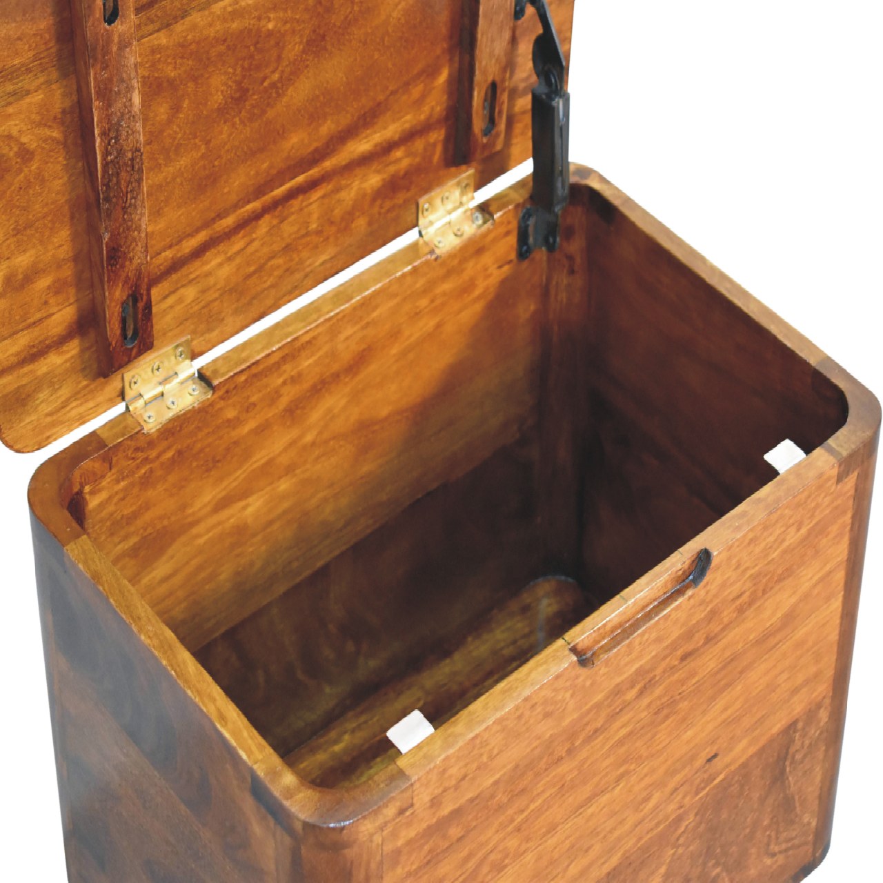 Solid Chestnut Finished Mango Wood Stool - Image 6