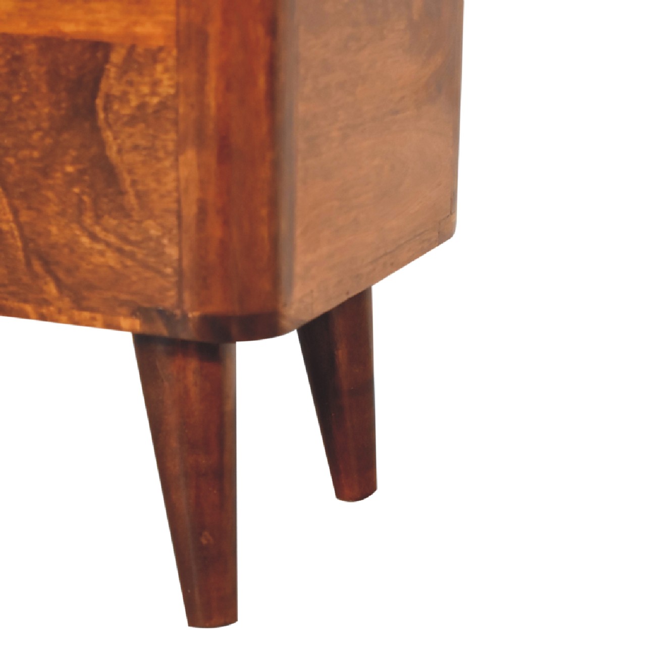 Solid Chestnut Finished Mango Wood Stool - Image 8