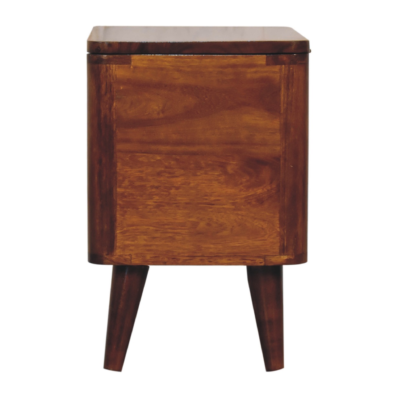 Solid Chestnut Finished Mango Wood Stool - Image 9