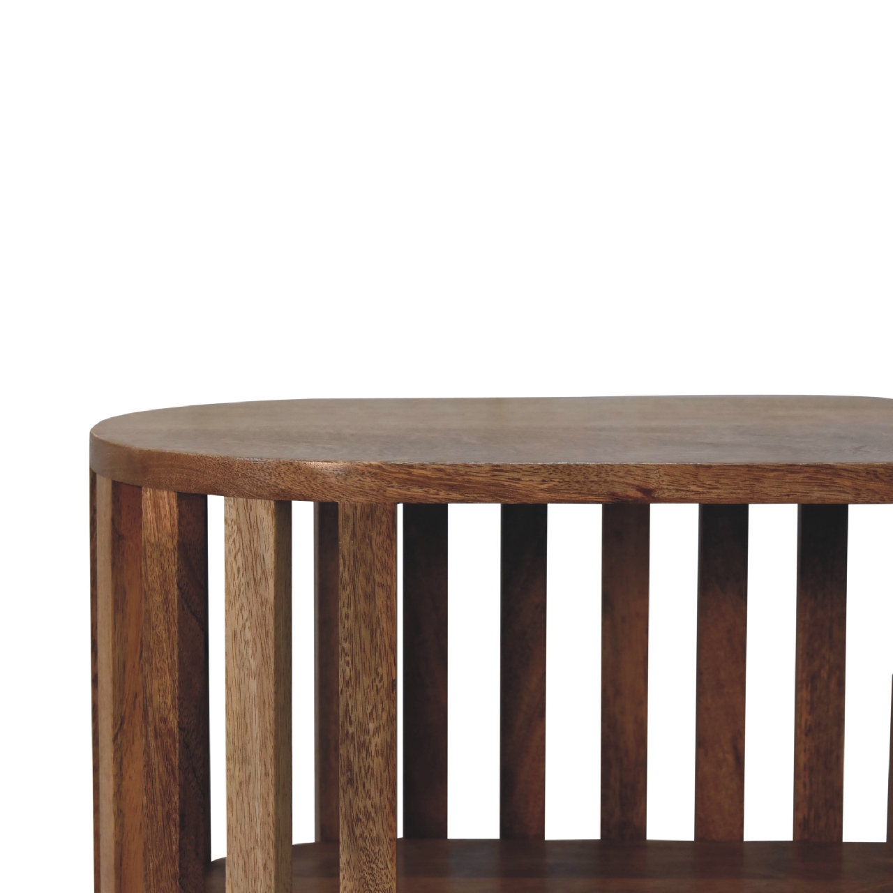 Solid Mango Wood Oak Finished Ariella Cabinet - Image 4