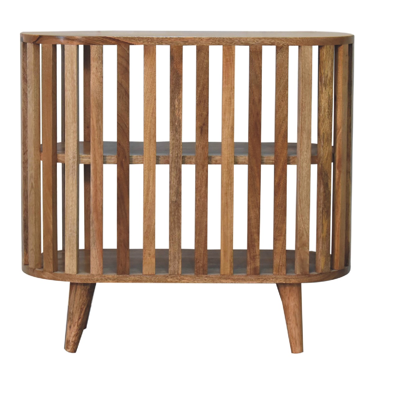 Solid Mango Wood Oak Finished Ariella Cabinet - Image 8
