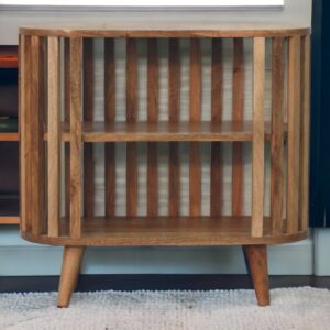 Solid Mango Wood Oak Finished Ariella Cabinet