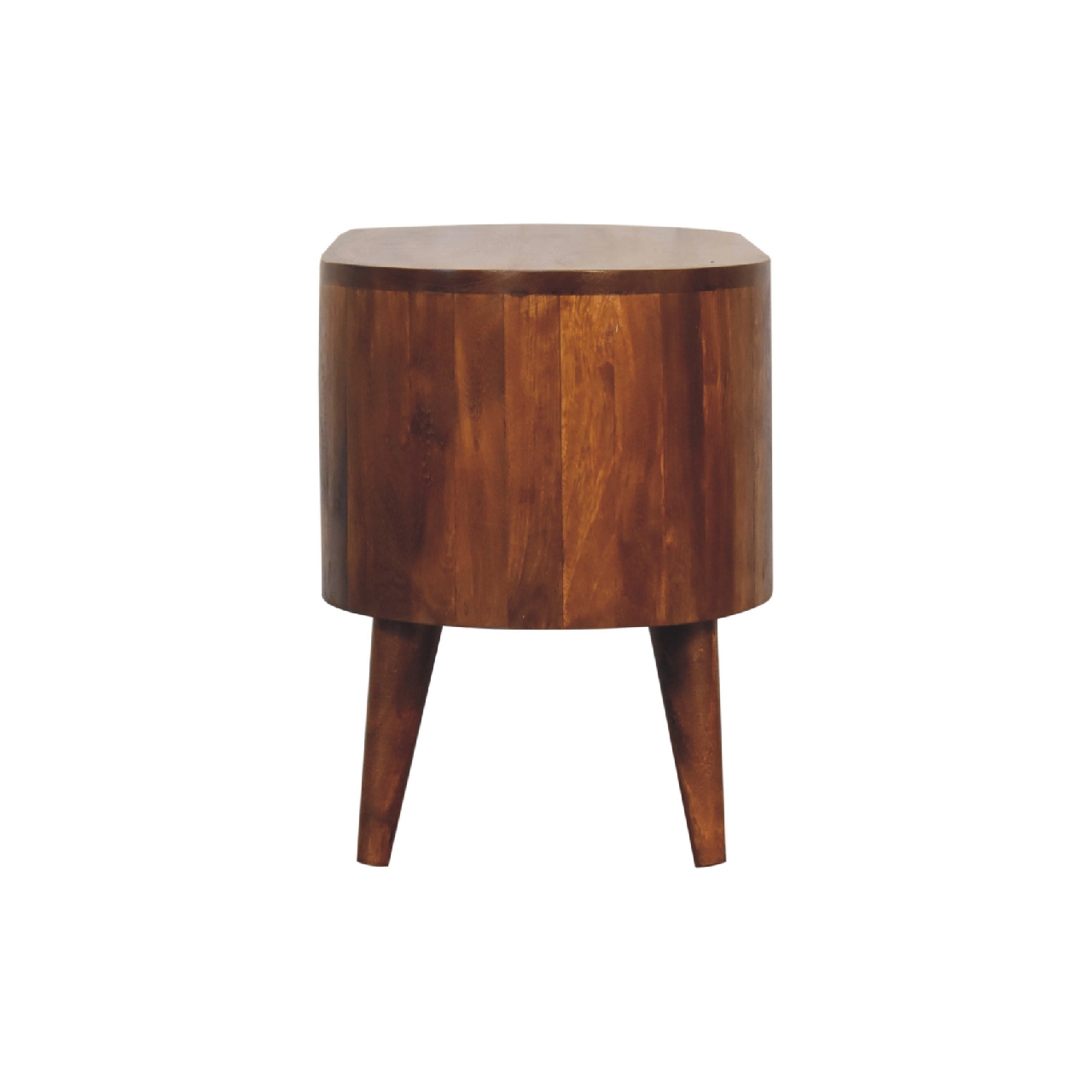 Solid Mango Wood Chestnut Finished 2 Slots Cortez Media Unit - Image 8