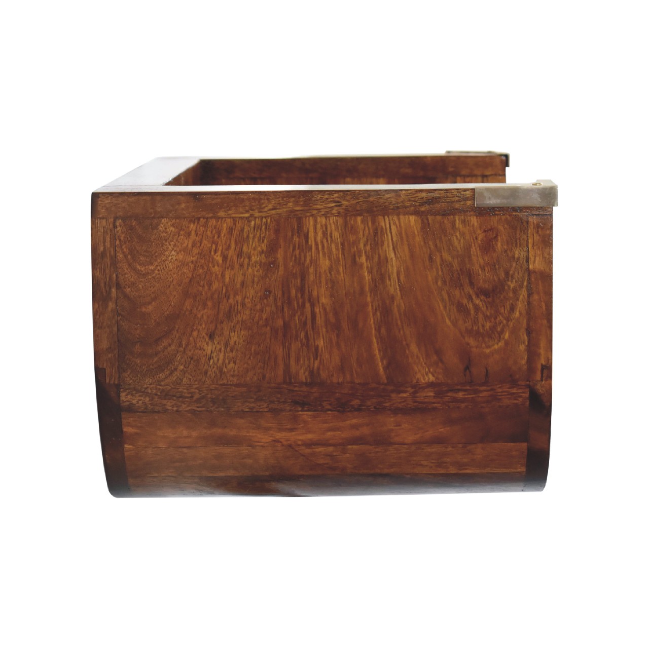 Solid Mango Wood Chestnut Finished Indira Floating Bedside - Image 8