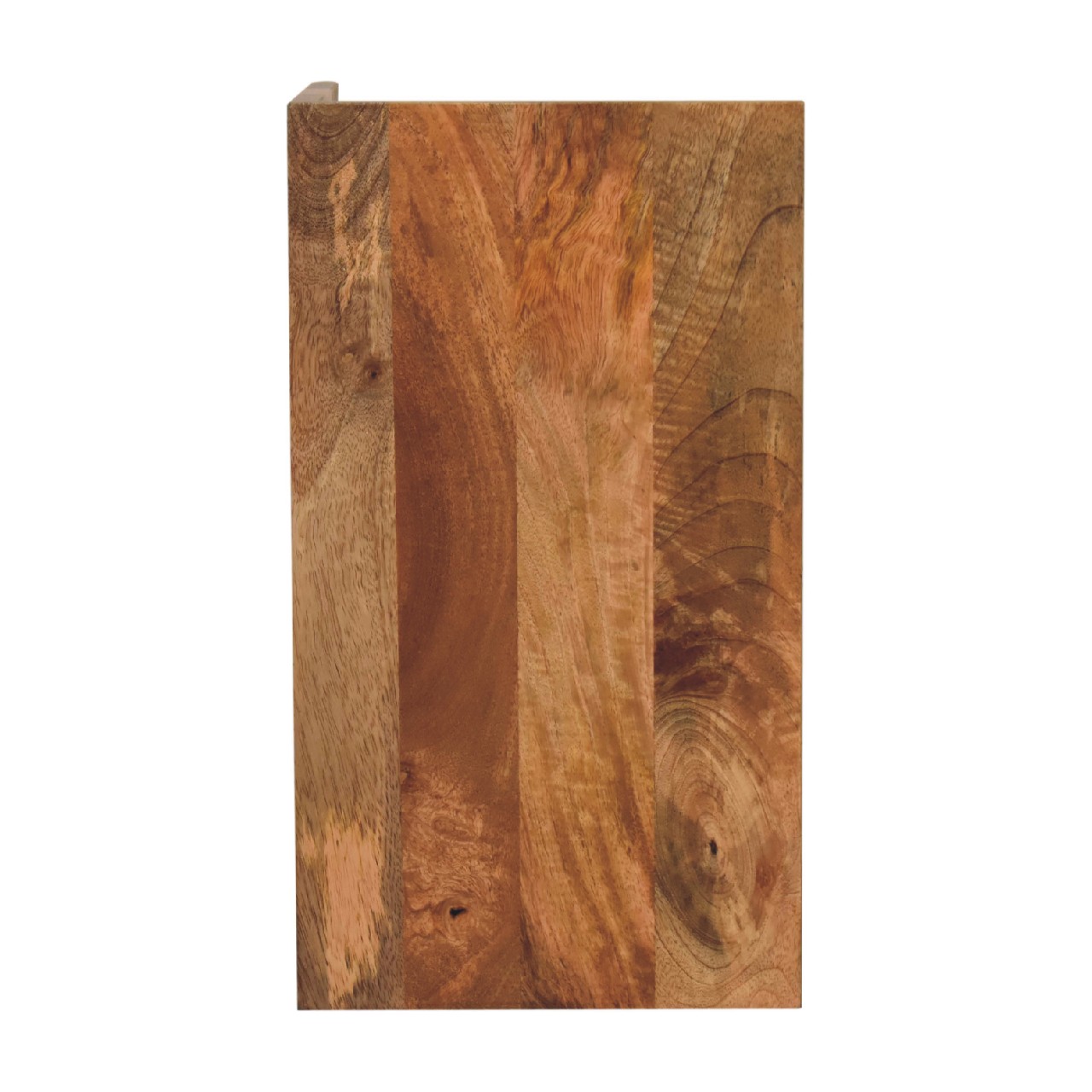 Solid Mango Wood Oak Finished Box Bedside - Image 7