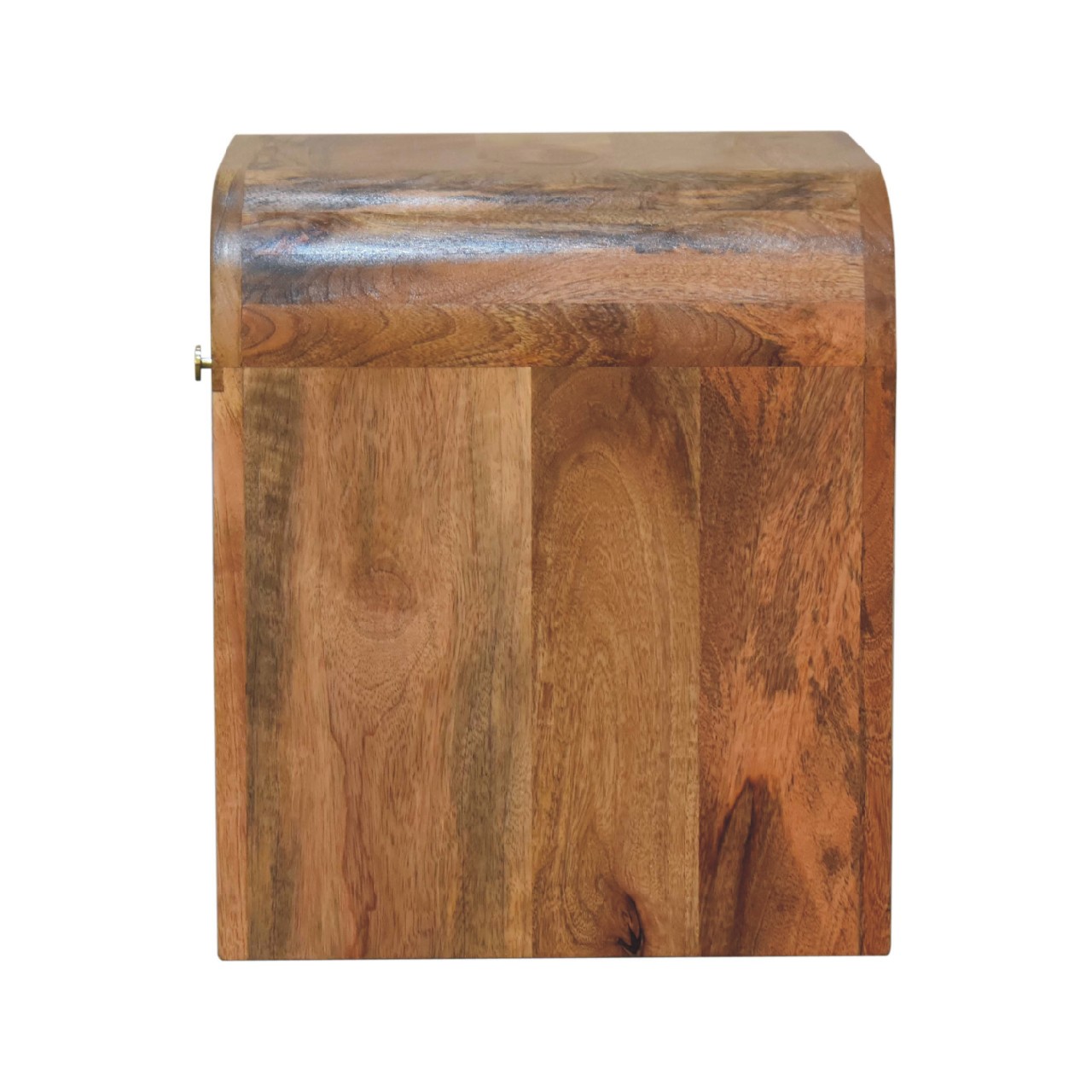 Solid Mango Wood Oak Finished 1 Drawer Darcy Bedside - Image 8