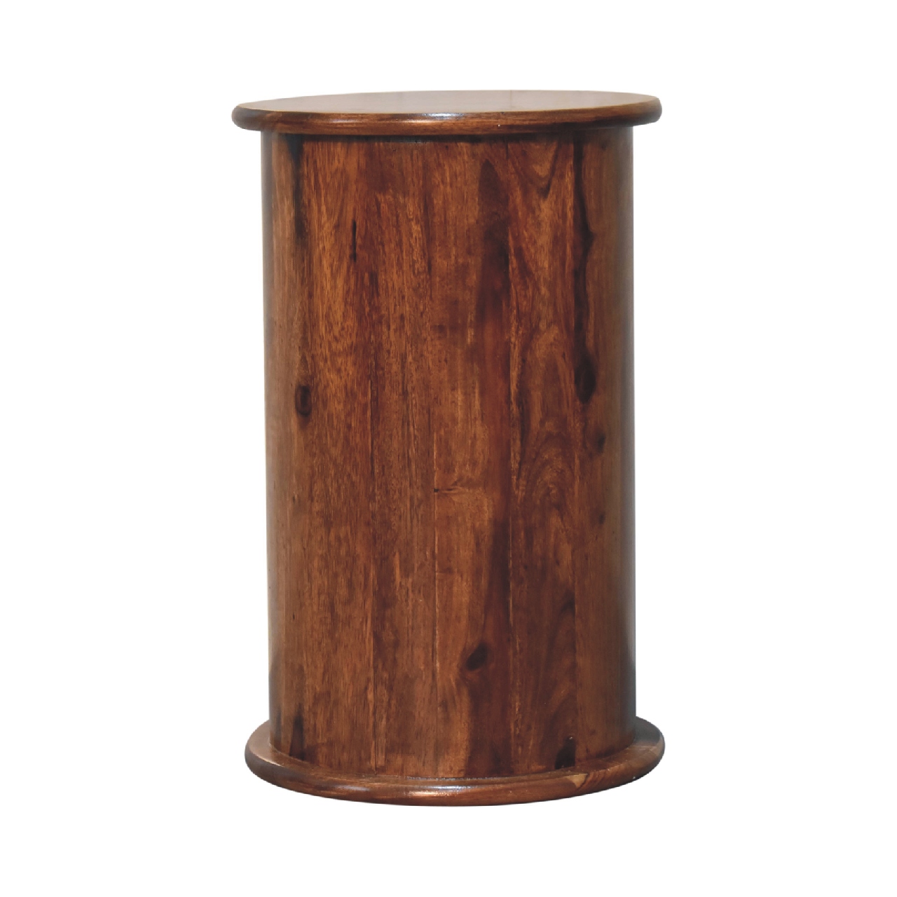 Solid Sheesham Wood Chestnut Finished 3 Drawer Drum - Image 8