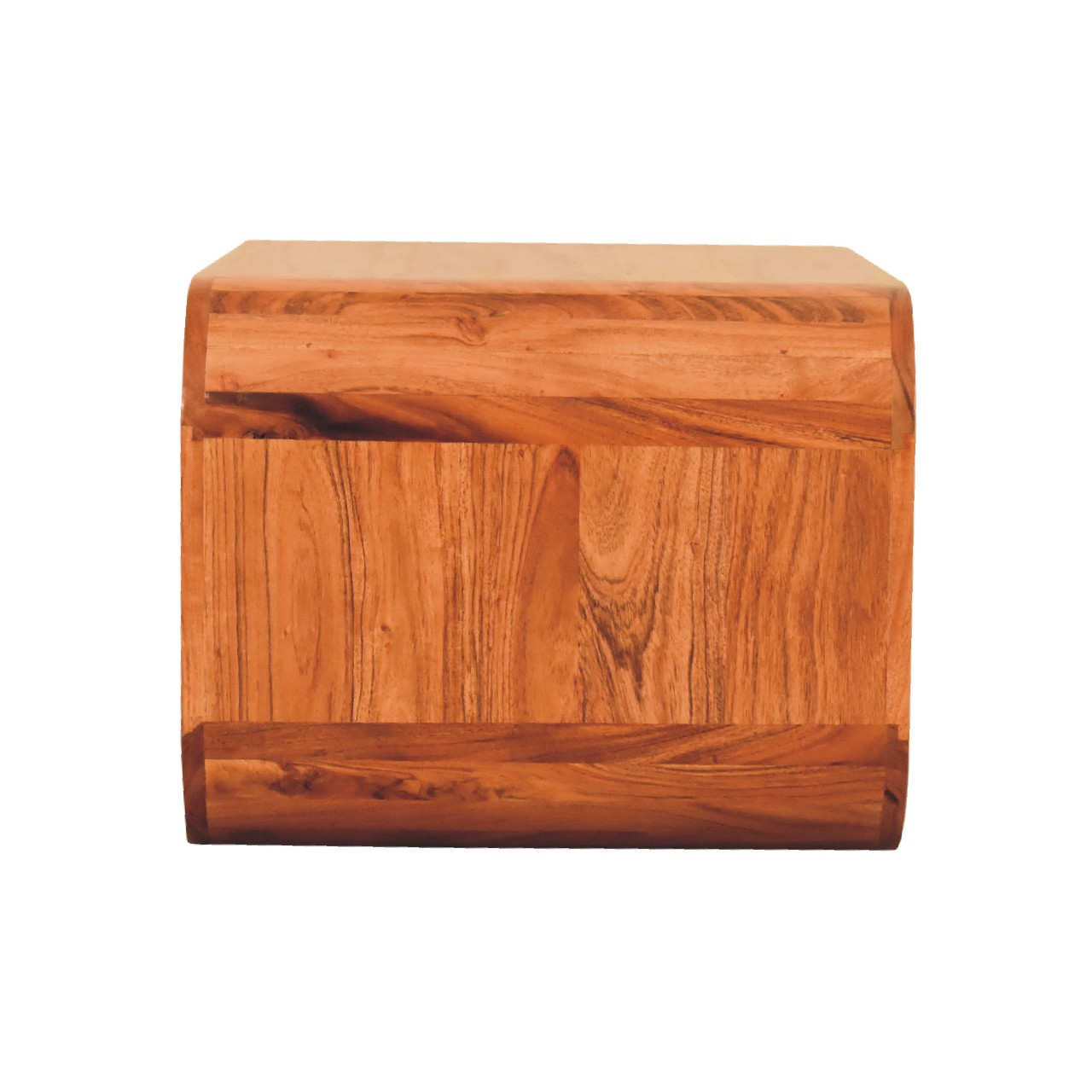 Solid Mango Wood Solid Acacia Wood Caramel Finish Darcy Media Unit - Image 8