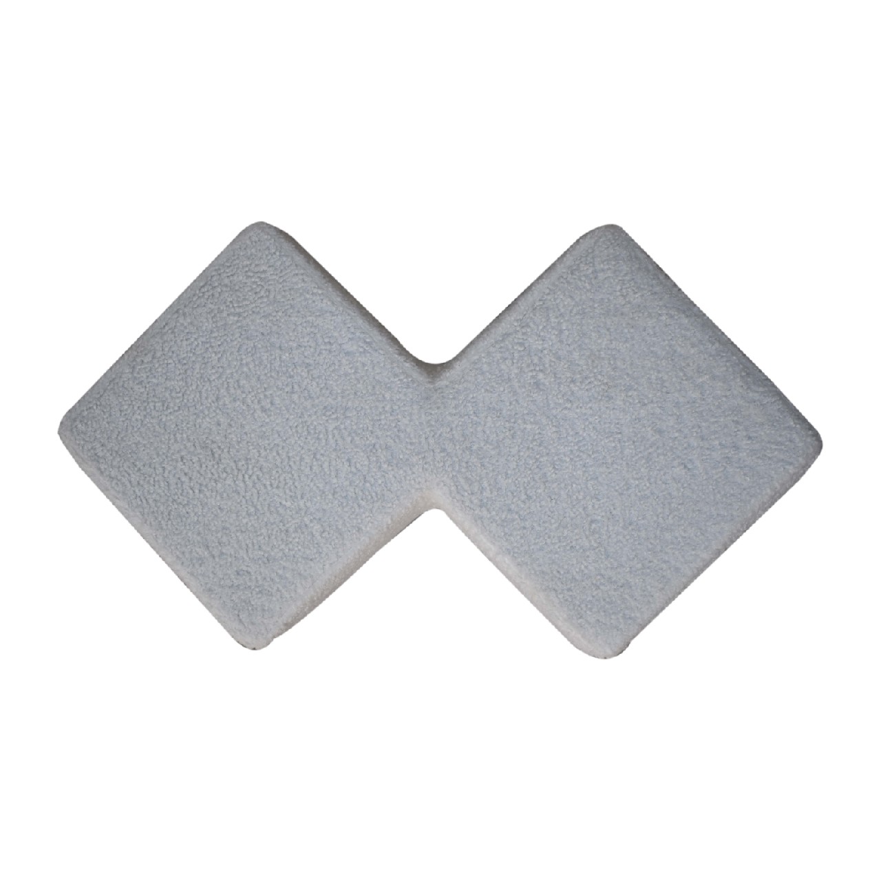 Solid Mango Wood White Boucle Twin Footstool - Image 9