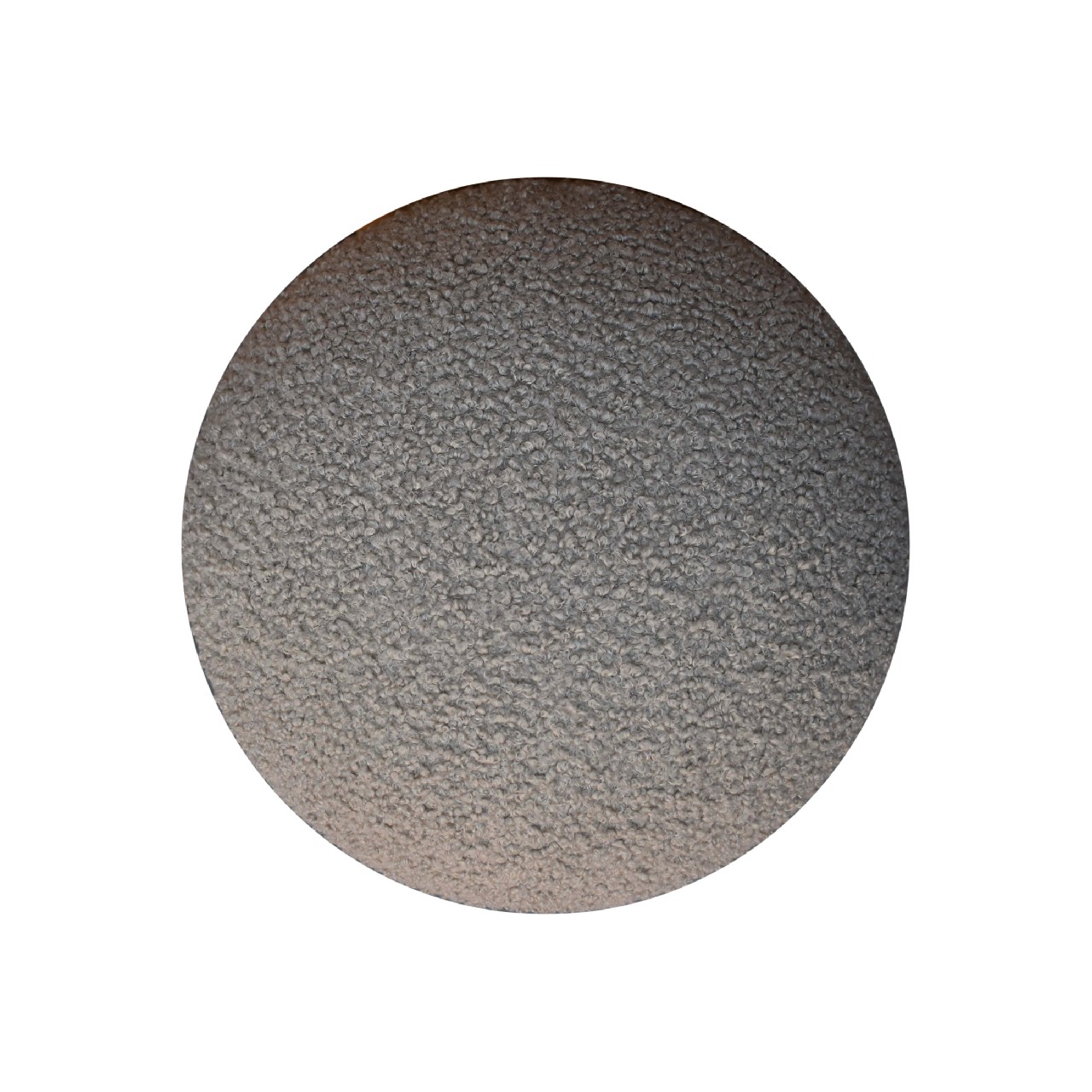 Solid Mango Wood Brown Boucle Mushroom Footstool - Image 5
