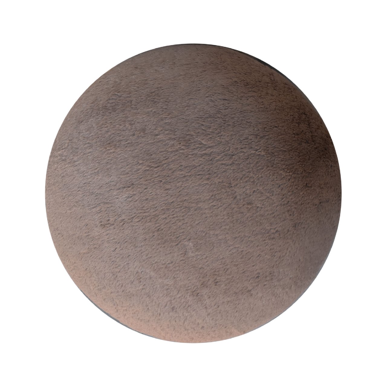Solid Mango Wood Mocha Faux Fur Mushroom Footstool - Image 6