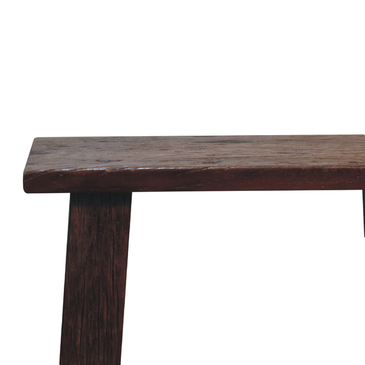 Solid Mango Wood Reclaimed Wood Chunky Cube Stool - Image 4