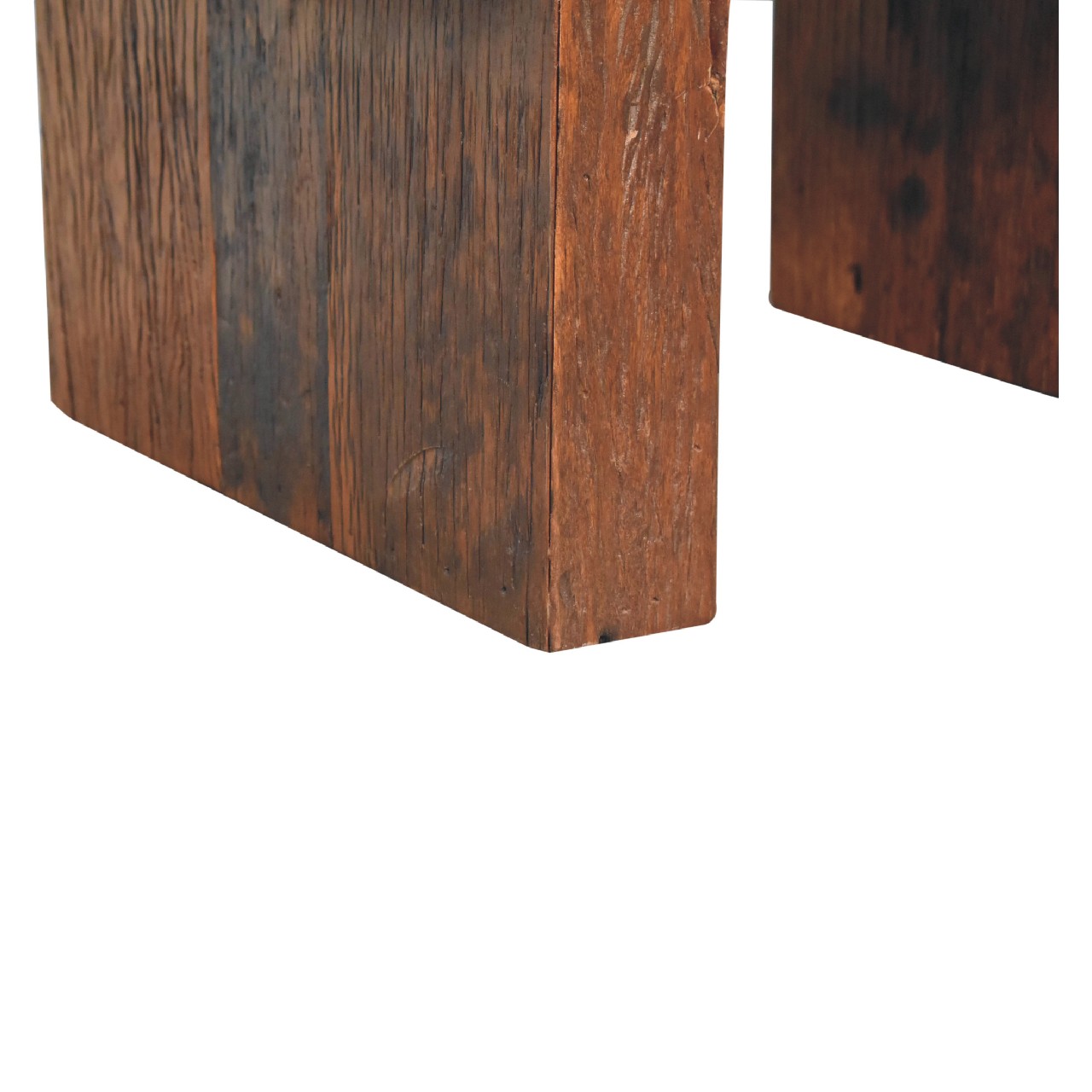 Solid Mango Wood Reclaimed Wood Chunky Coffee Table - Image 7