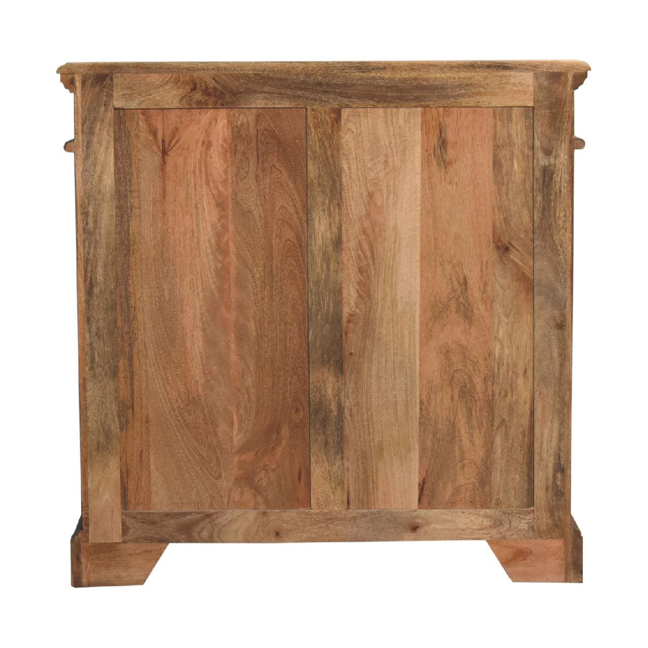 Solid Mango Wood Oriental Hand Painted 2 Door Wine Cabinet - Image 10