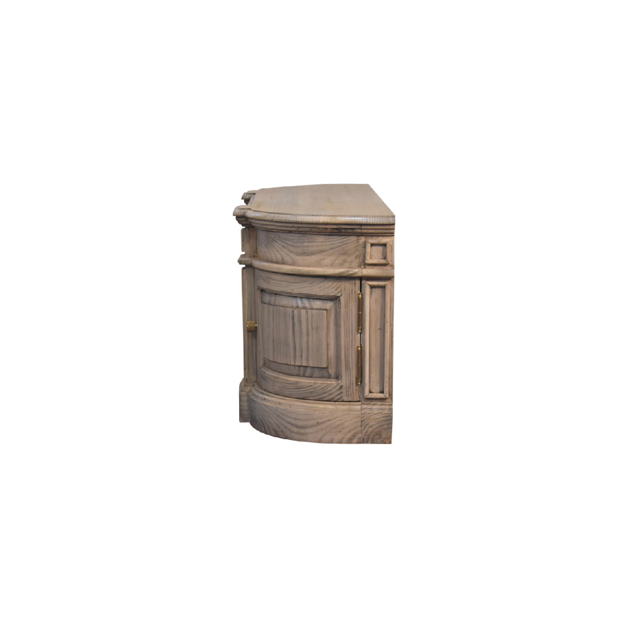 Solid Mango Wood Pine Serpentine Weathered Harmony Media Unit - Image 8