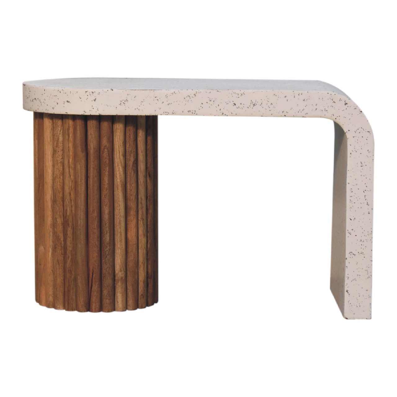Solid Mango Wood Oak & Terrazzo Finished Serenity Coffee Table - Image 6