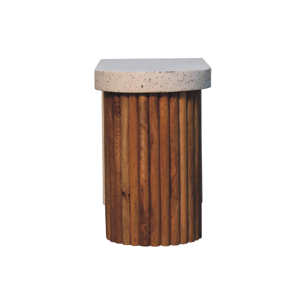 Solid Mango Wood Oak & Terrazzo Finished Serenity Coffee Table - Image 9