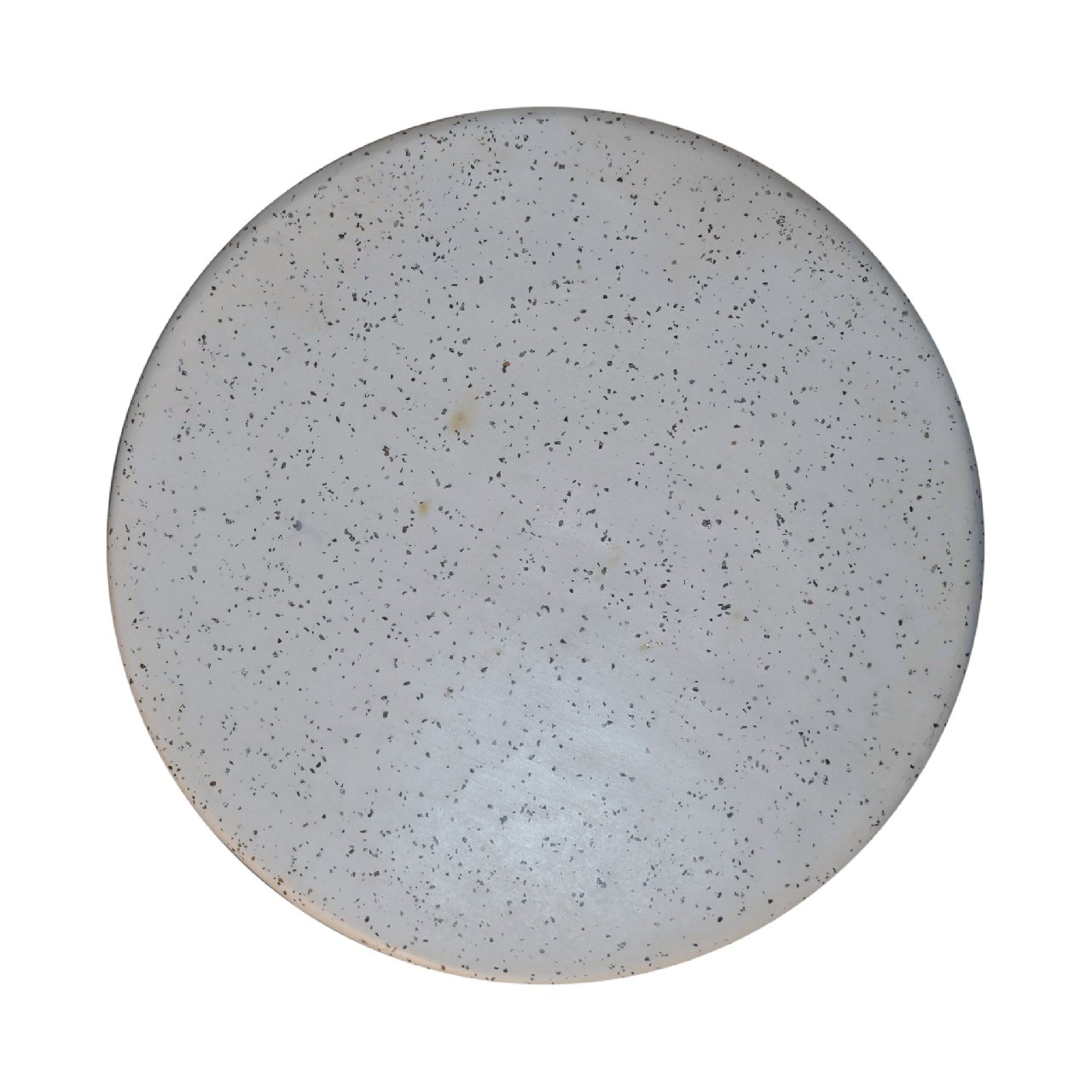 Solid Mango Wood Oak and Terrazzo Finished Ridged Edge Serenity End Table - Image 9