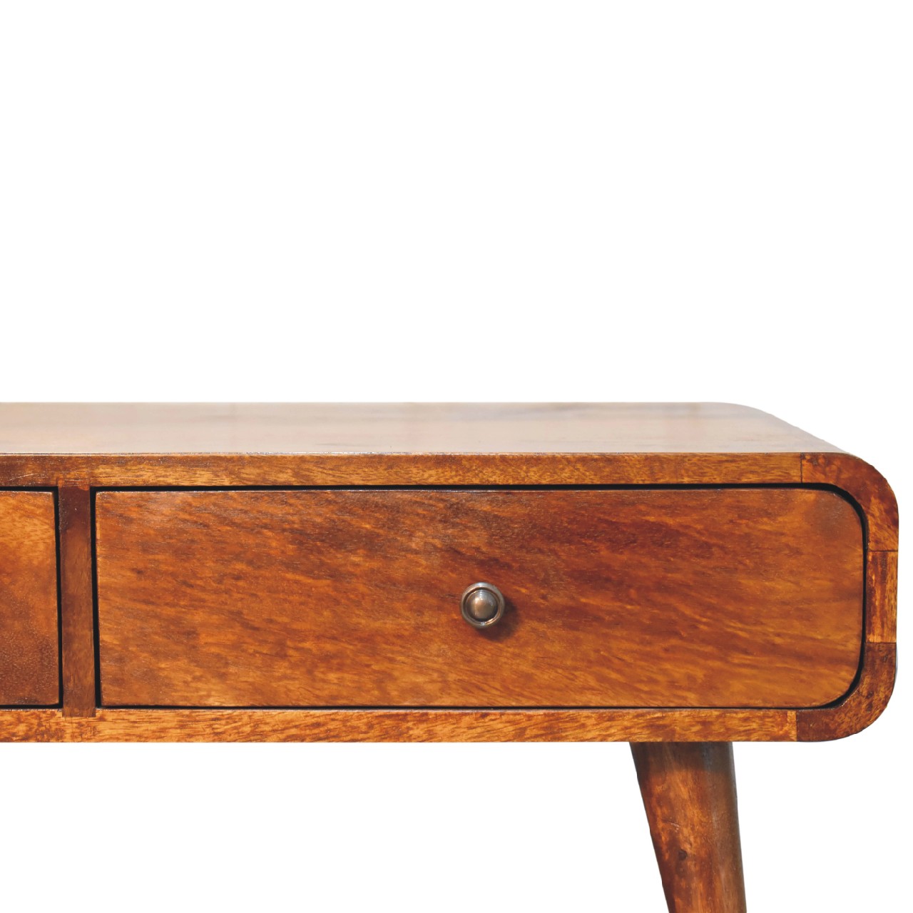 Solid Mango Wood Chestnut Finished 4 Drawer Sonata Coffee Table - Image 4