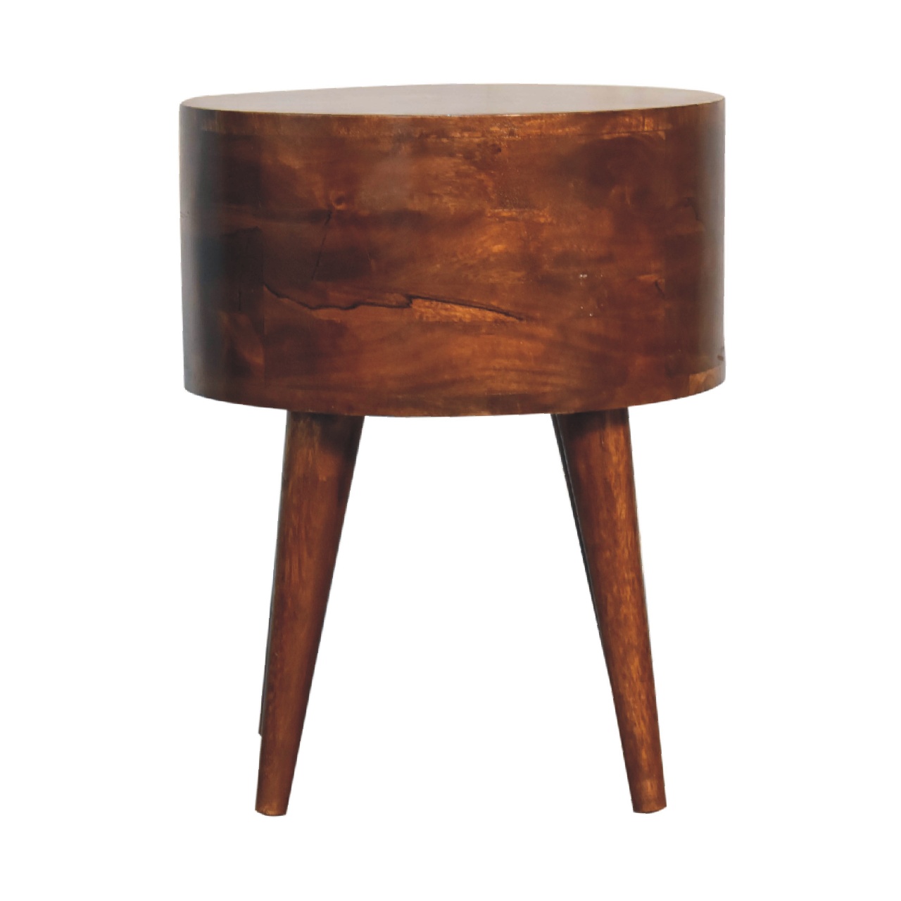 Solid Mango Wood Chestnut Finished 2 Drawer Odyssey Bedside - Image 9