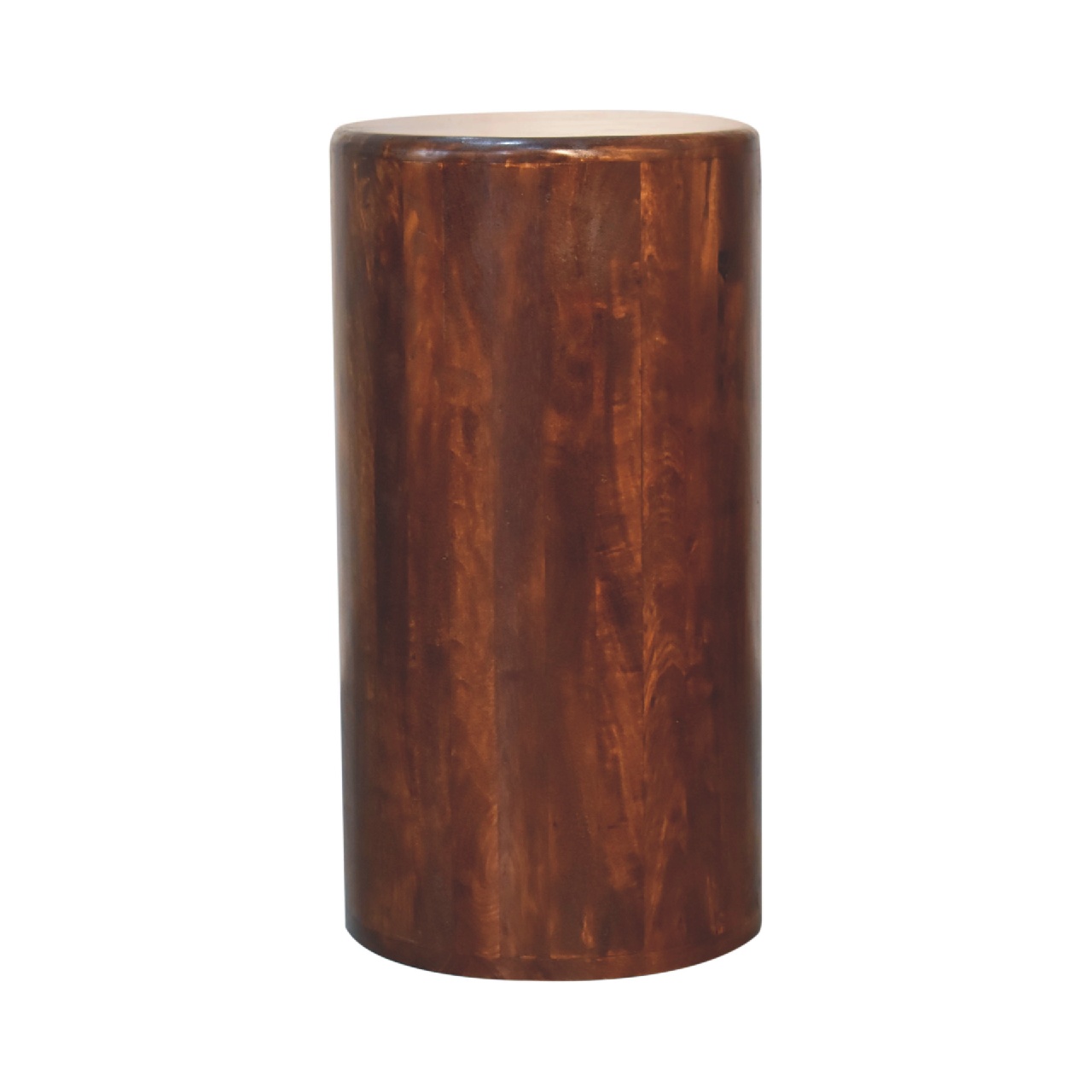 Solid Mango Wood Chestnut Finished 3 Drawer Drum Chest - Image 9