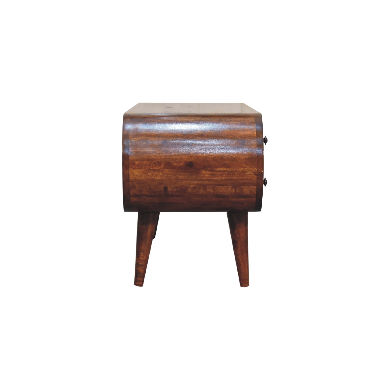 Solid Mango Wood Solid Chestnut Finished Mango Wood 4 Drawer 2 Slot Media Unit - Image 8