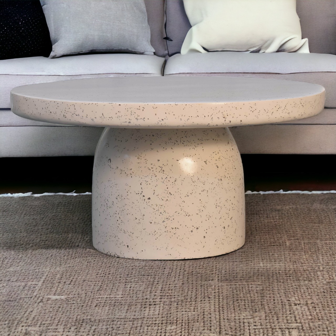 Solid Mango Wood Mosaic Terrazzo Serenity Coffee Table