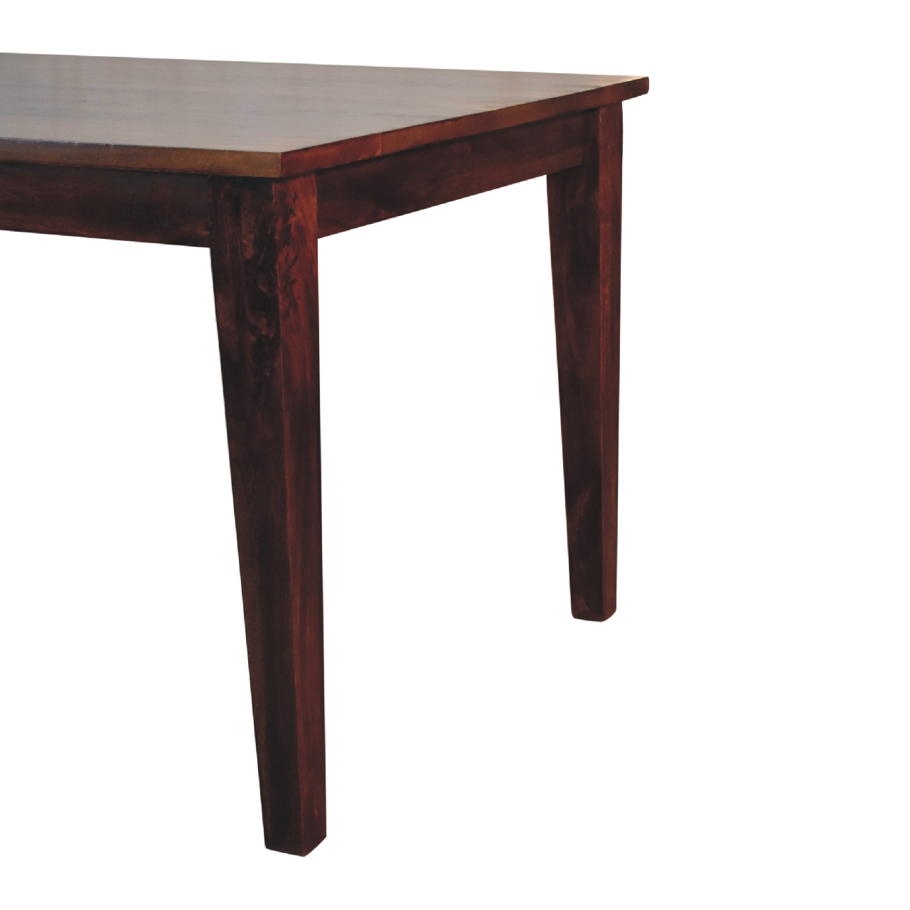 Solid Mango Wood Chestnut Finished 150cm Dining Table - Image 6