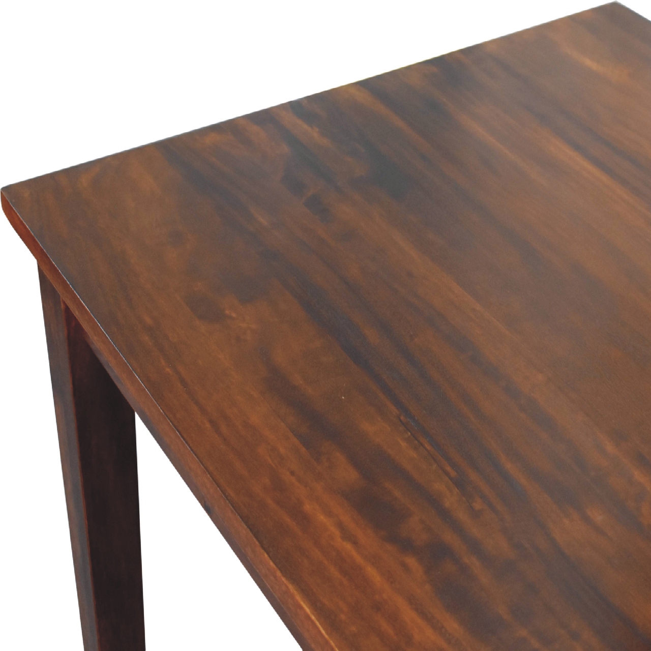 Solid Mango Wood Chestnut Finished 150cm Dining Table - Image 7