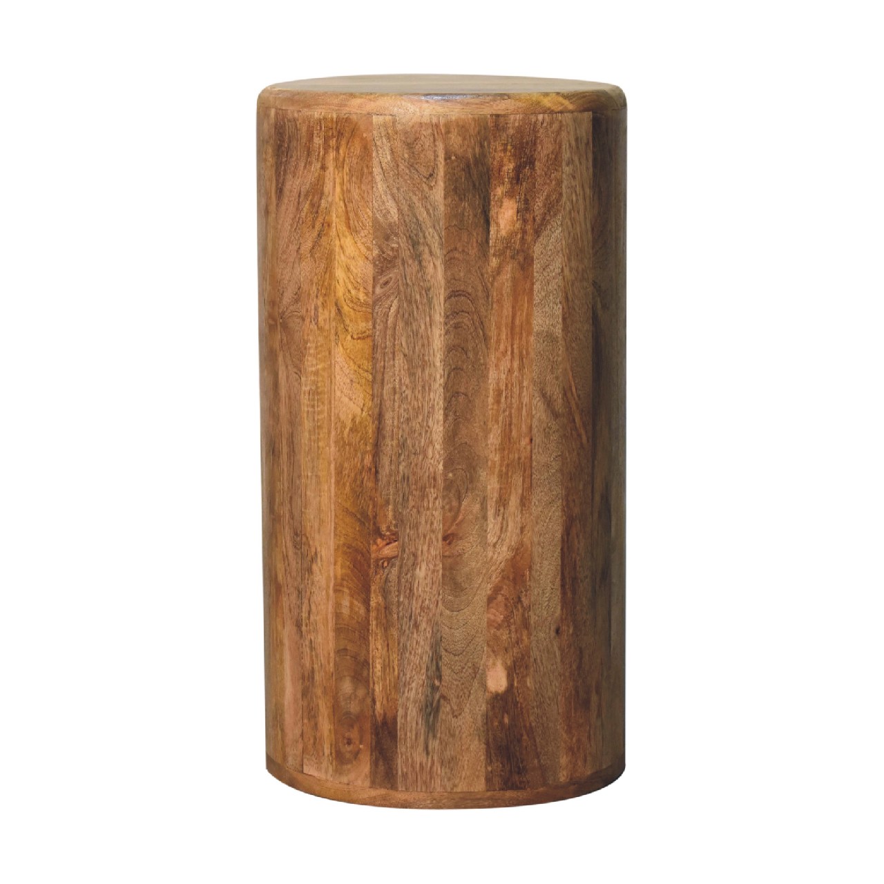Solid Mango Wood Oak Finished 3 Drawer Drum Chest - Image 9
