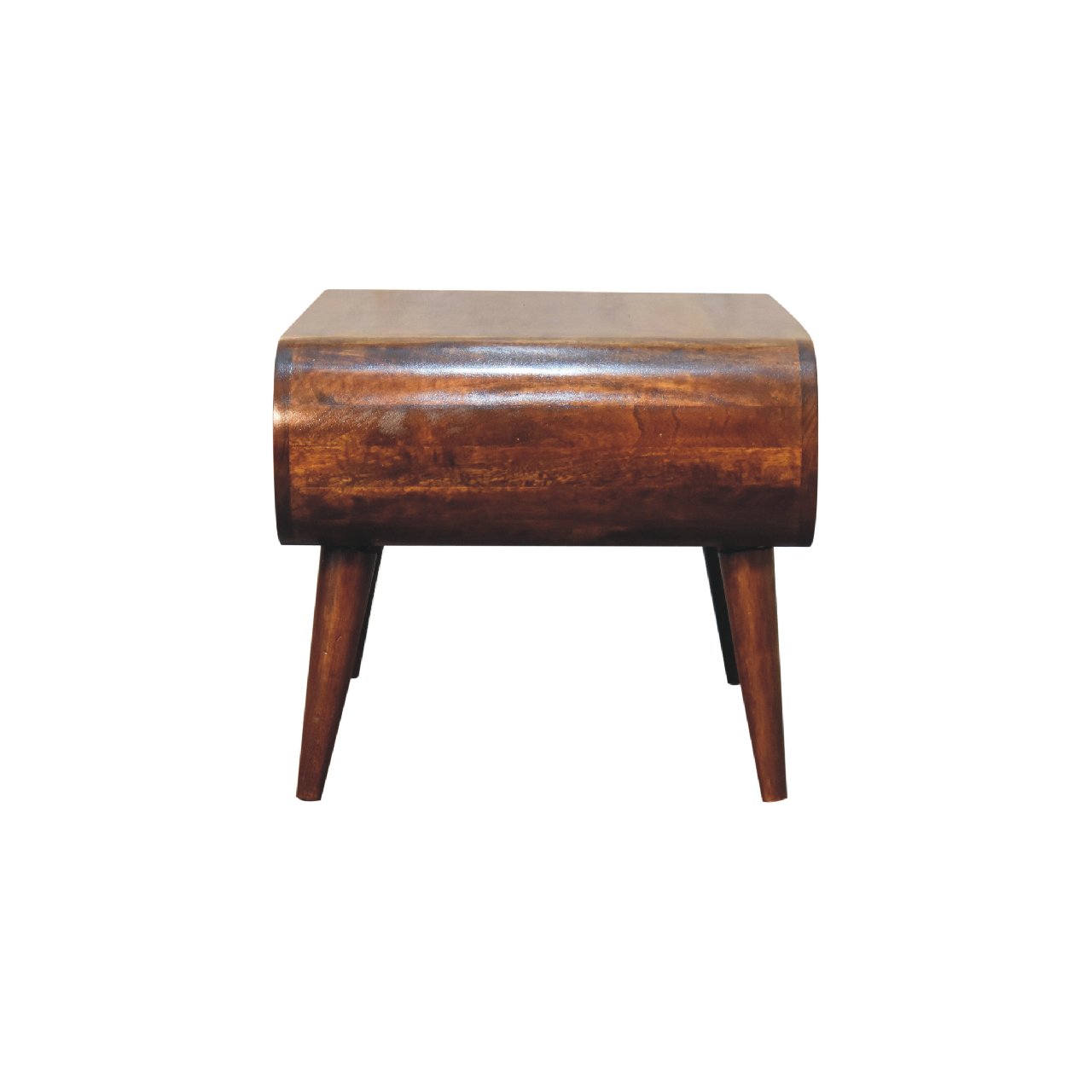 Solid Mango Wood Chestnut Finished Mango Wood Open Coffee Table - Image 8