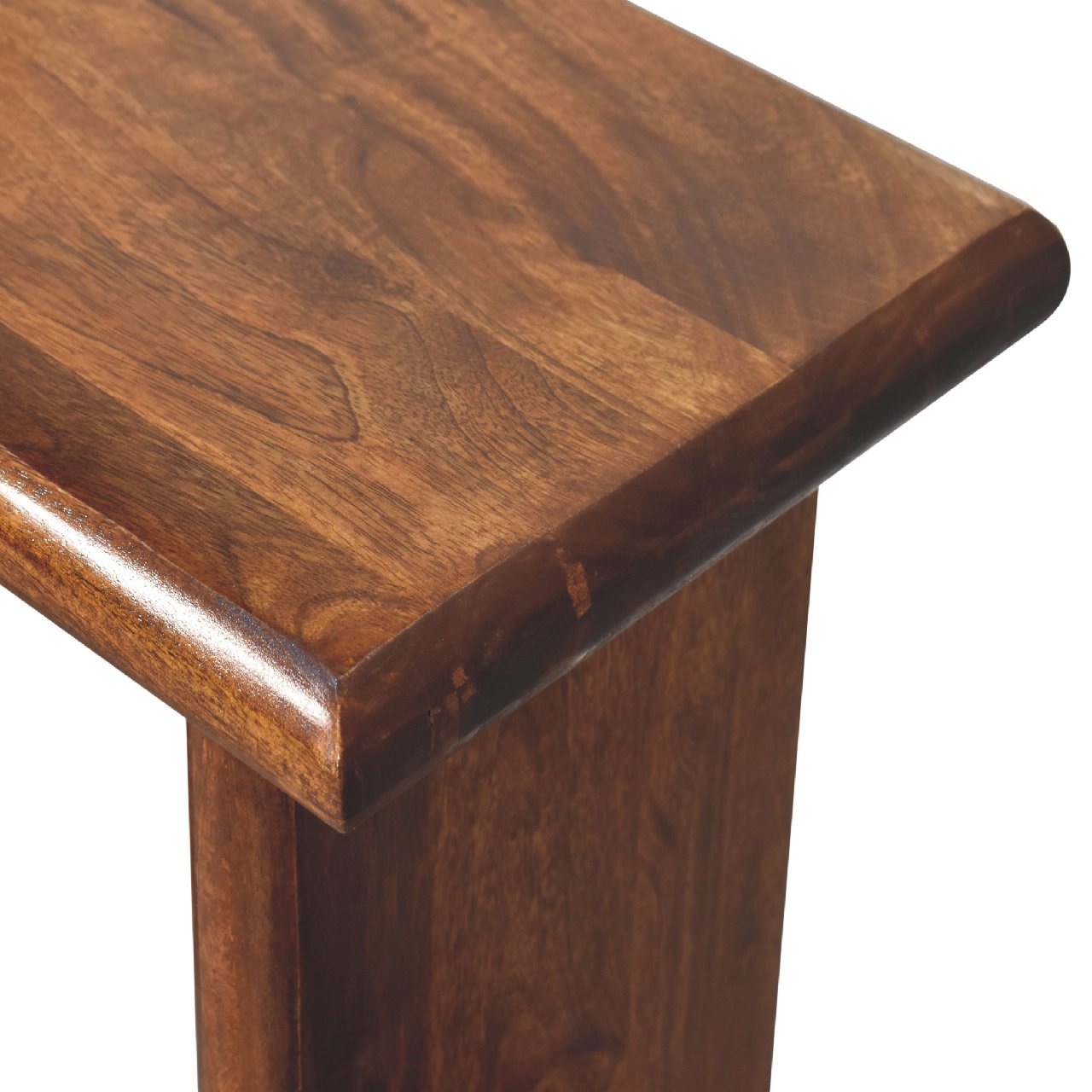 Solid Mango Wood Chestnut Finished Rio Console Table - Image 6